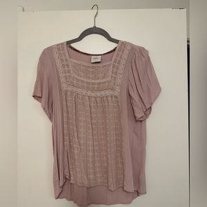 Light pink Knox rose top